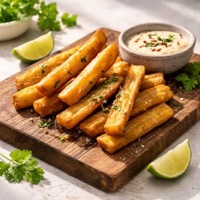 Fried plantain sticks