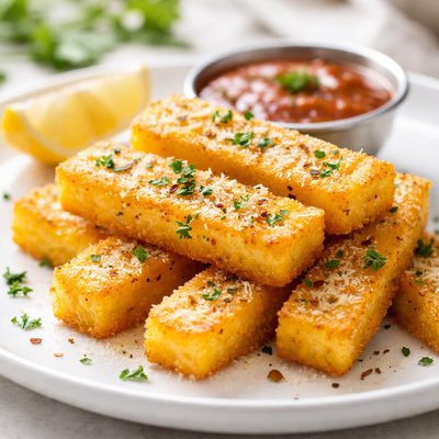 Fried polenta