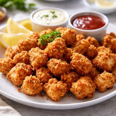 Fried popcorn chicken