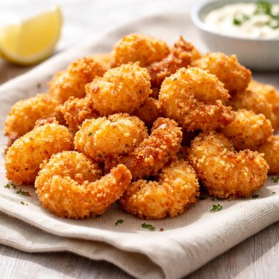 Fried popcorn shrimp
