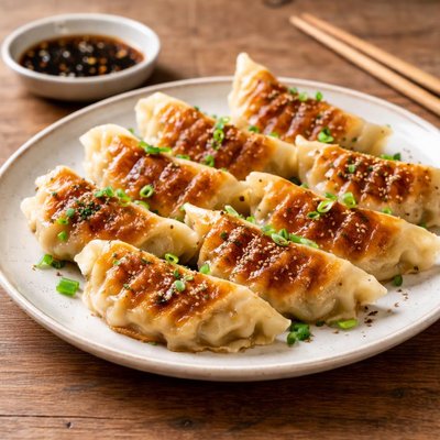 Fried pork dumplings