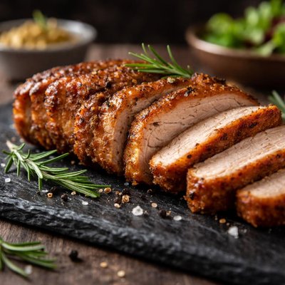 Fried pork loin