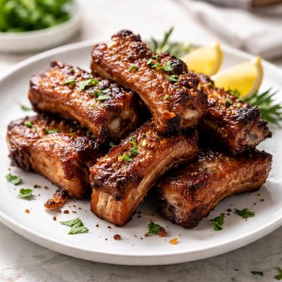 Fried pork ribs
