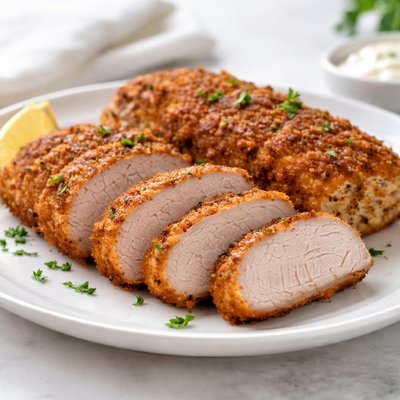 Fried pork tenderloin