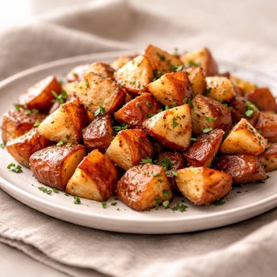 Fried red potatoes