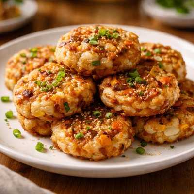 Fried rice cakes