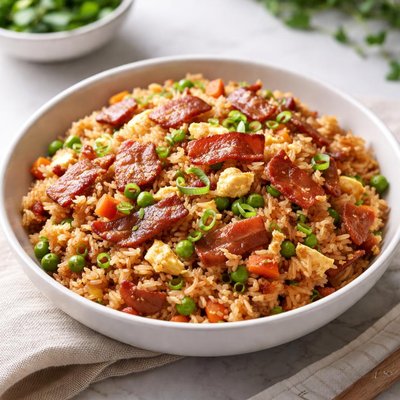 Fried rice with bacon