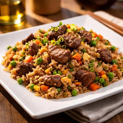Fried rice with meat