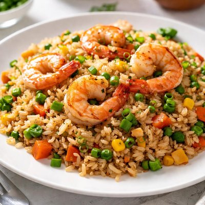 Fried rice with shrimp