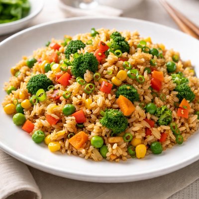 Fried rice with vegetables