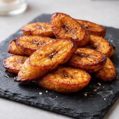 Fried ripe plantain slice