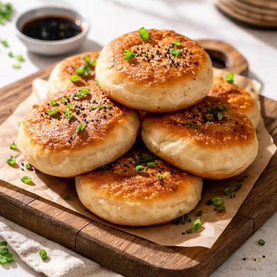 Fried round chinese bread