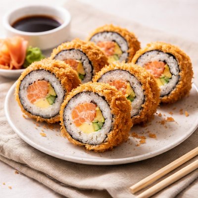 Fried salmon roll
