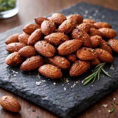 Fried salted almonds