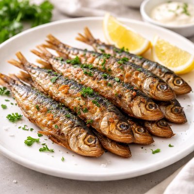 Fried sardines