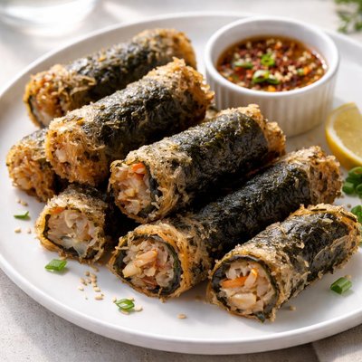 Fried seaweed roll