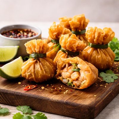 Fried shrimp dumplings