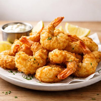Fried shrimp in batter