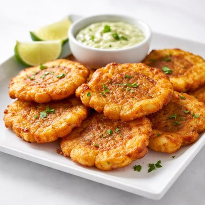 Fried smashed plantains