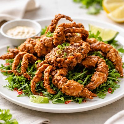 Fried soft shell crab