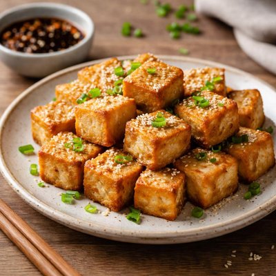 Fried soy tofu