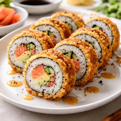 Fried sushi roll
