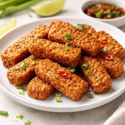 Fried tempeh