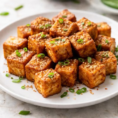 Fried tofu cubes