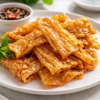 Fried tofu skin