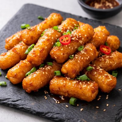 Fried tteokbokki