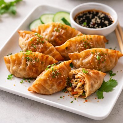 Fried vegetable dumplings