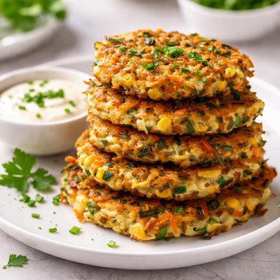 Fried vegetable fritters