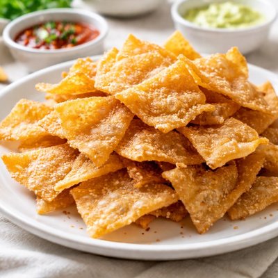 Fried wonton chips