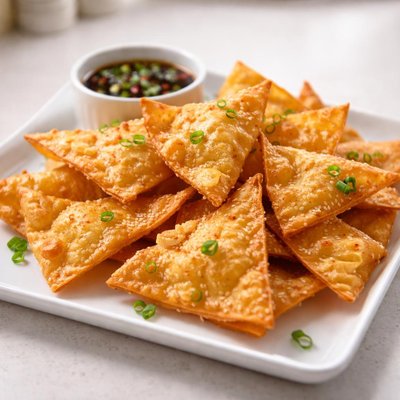 Fried wonton crisps