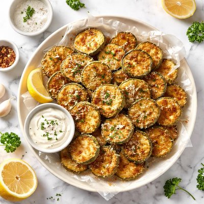 Fried zucchini chips
