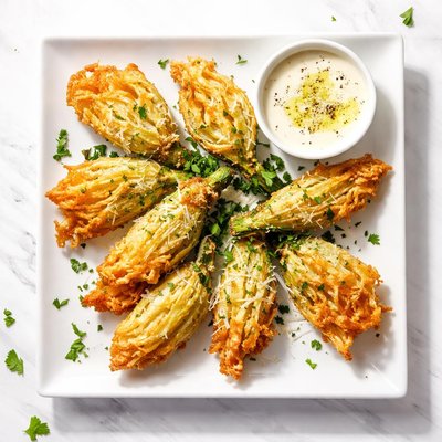Fried zucchini flower
