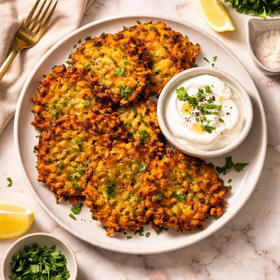 Fried zucchini latke