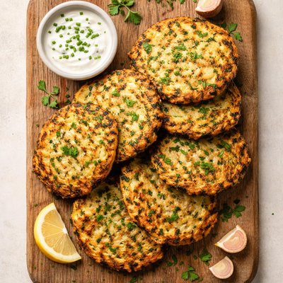 Fried zucchini pancakes