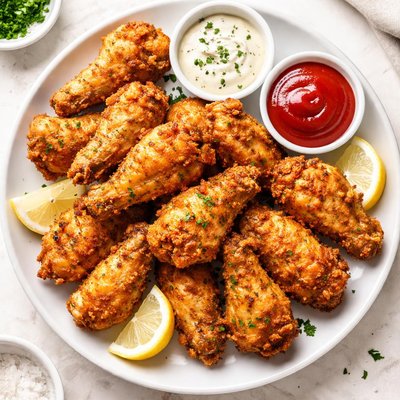 Friend chicken wings