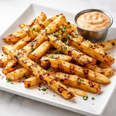 Fries grilled