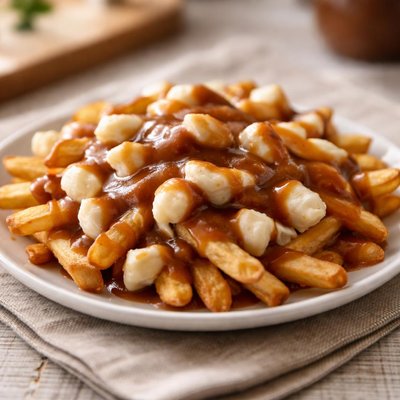 Fries with cheese and gravy