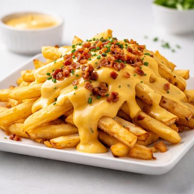 Fries with cheese sauce