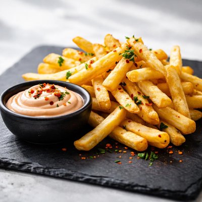 Fries with chilli mayo