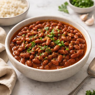 Frijoles rojos cocidos secos