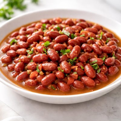 Frijoles rojos de seda secos