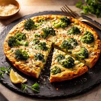 Frittata brocolis parmesan