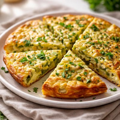 Frittata with leeks