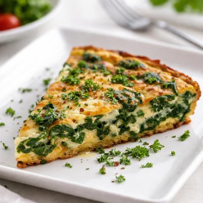 Frittata with spinach