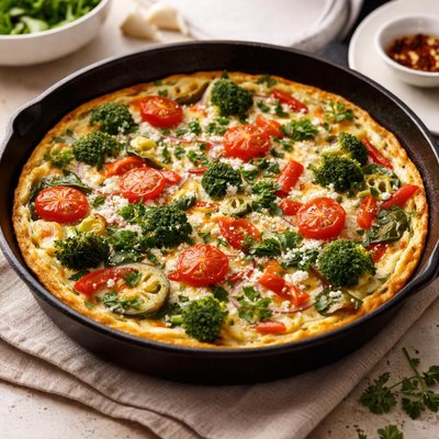 Frittata with vegetables