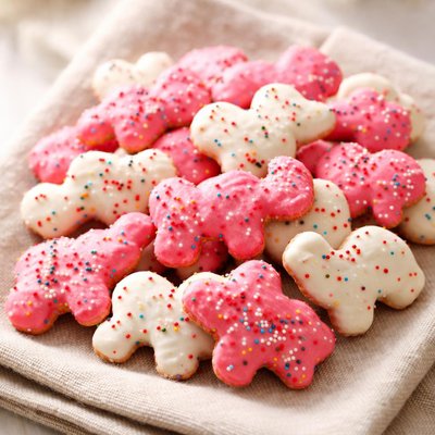 Frosted animal crackers